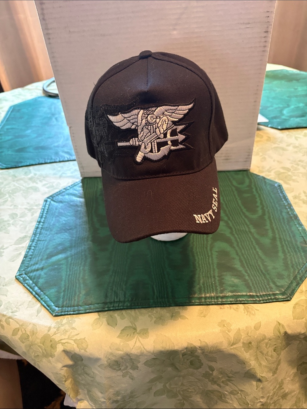 August Hats Black Navy SEALs Embroidered Baseball Cap